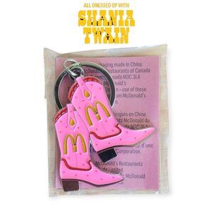 Shania Twain x McDonald's **Pink Cowboy Keychain** Rare